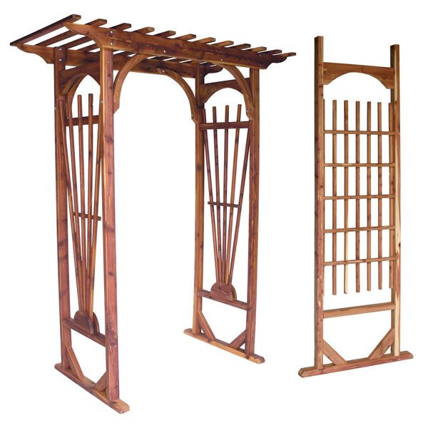 Lawn DecorCEDAR MISSION ARBOR - Amish Handcrafted Outdoor DecorgardengardensSaving Shepherd