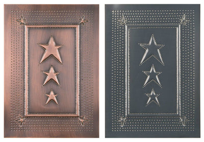 Punched Tin Panels4 Punched Tin Panels ~ Handcrafted Vertical COUNTRY STAR Design in 2 Classic Finishespunched tinpunched tin panelsSaving Shepherd