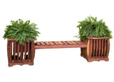 Benches & Stools48" GARDEN BENCH & 2 PLANTERS - Solid Red Cedar with 14" Plant PotsbenchchairSaving Shepherd