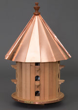Birdhouse35" CEDAR PURPLE MARTIN BIRDHOUSE - 15 Room Copper Roof Bird Housebirdbird houseSaving Shepherd