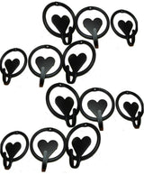 Wrought IronHEART & RING HOOK - Solid Wrought Iron Wall Hooks Amish Blacksmith USAaccessoriesaccessorySaving Shepherd