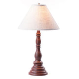 Country LightingDAVENPORT TABLE LAMP with 15" Ivory Linen Shade in Distressed Textured FinisheslamplightSaving Shepherd