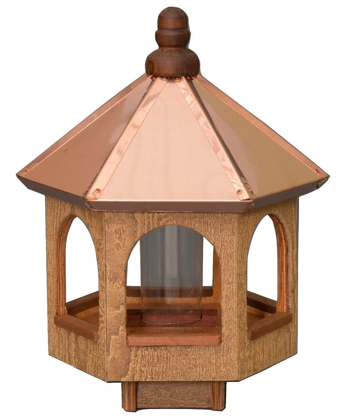 Bird Feeder20” COPPER TOP BIRD FEEDER - Natural Cedar Gazebobirdbird feederSaving Shepherd