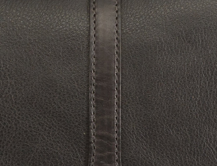 SADDLE BAG - Stitched Leather Purse with Concho - 3 Colors 2 Sizes
