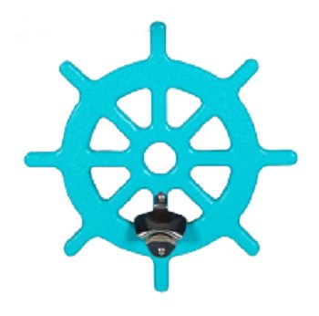 Bottle OpenersSHIP WHEEL BOTTLE OPENER - Large Indoor Outdoor Poly & Stainless Steelcountry accentcountry accentsSaving Shepherd