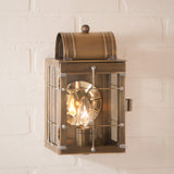 Country LightingBRASS ENTRY LANTERN SCONCE Handcrafted Weathered Colonial Wall Fixtureaccentaccent lightingSaving Shepherd