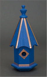 BirdhousesBIRDHOUSE with BIRD FINIAL - 7 Vibrant Colors with Copper Trim & Accentsbirdbird houseSaving Shepherd