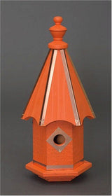 BirdhousesBIRDHOUSE with BIRD FINIAL - 7 Vibrant Colors with Copper Trim & Accentsbirdbird houseSaving Shepherd