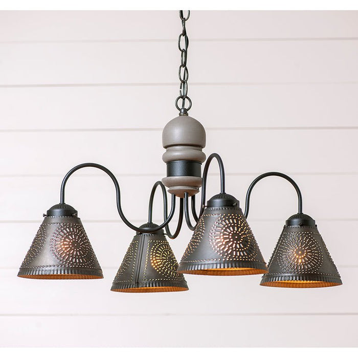 Country LightingWOOD & PUNCHED TIN