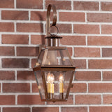 Outdoor LightTOWN CRIER OUTDOOR WALL Light - Solid Weathered Brass with 3 Bulbsoutdooroutdoor lampSaving Shepherd