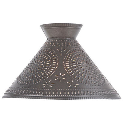 Table LampBETSY ROSS COLONIAL TABLE LAMP - Pierced Chisel Pattern Shade in Kettle Blackaccent lightlampSaving Shepherd