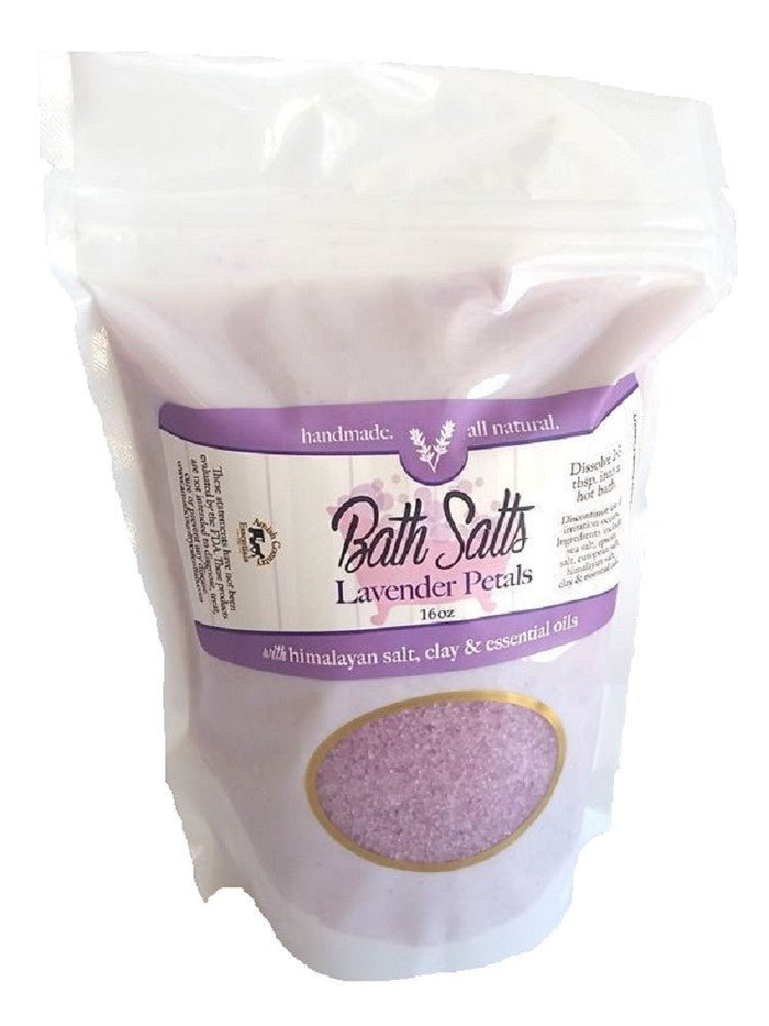 Bath Bombs & SoaksLAVENDER PETALS Bath Salts Soothing Stress & Tension Relief All Natural Handmade SoakACEbathsoaksAmish Country EssentialsSaving Shepherd