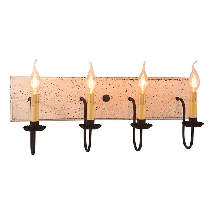 Country Lighting4 ARM CANDELABRA VANITY LIGHT ~ Country Wall Fixture in Americana ColorsbathroombathroomvanitySaving Shepherd