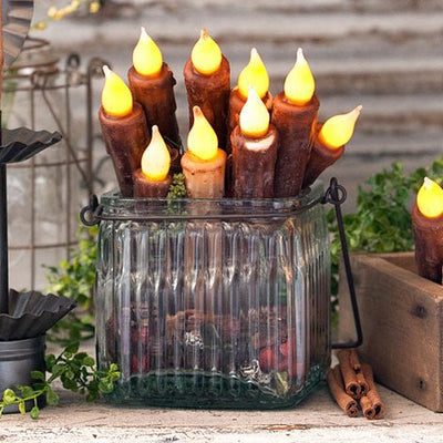 Candles & Candle Accessories7" Decor Candles - Set of Six (6) Battery Operated Tapers with Timer - Available in 3 ColorsaccentcandelabraSaving Shepherd