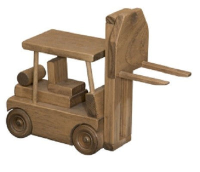 Wooden & Handcrafted ToysFORKLIFT with PALLET - Working Wood Construction Toy Truck USAAmishchildrenSaving Shepherd