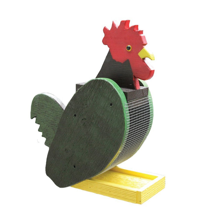 Bird FeederROOSTER BIRD FEEDER - Large & Bright Farm Chicken Seed Feederbirdbird feederSaving Shepherd