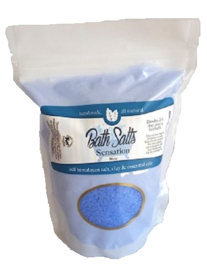 Bath Bombs & SoaksSENSATION Bath Salts with Peppermint Essential Oil Handmade Organic SoakACEbathsoaksSaving Shepherd