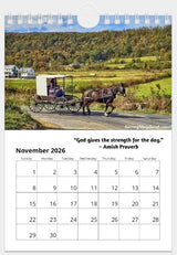 2026 WALL DESK CALENDAR - Saving Shepherd Amish Provers & PhotographsSaving Shepherd