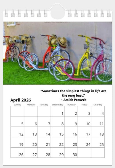 2026 WALL DESK CALENDAR - Saving Shepherd Amish Provers & PhotographsSaving Shepherd