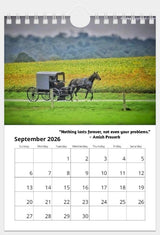 2026 WALL DESK CALENDAR - Saving Shepherd Amish Provers & PhotographsSaving Shepherd