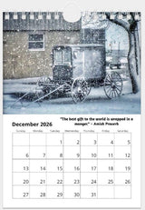 2026 WALL DESK CALENDAR - Saving Shepherd Amish Provers & PhotographsSaving Shepherd