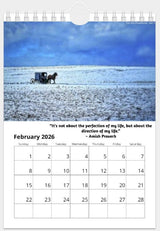 2026 WALL DESK CALENDAR - Saving Shepherd Amish Provers & PhotographsSaving Shepherd