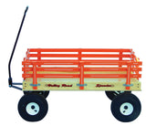 Large "WALK IN THE PARK" WAGON 40" Beach Cart in Choice of Color & Poly or Wood Bed