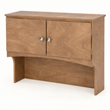Harvest wooden hood cabinet for a children's play kitchen, shown separately.