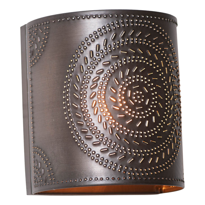 Chisel Sconce Light in Rustic Tin, One Size - Southwestern - Wall Chisel Sconce Light in Rustic Tin, One Size - Southwestern - Wall