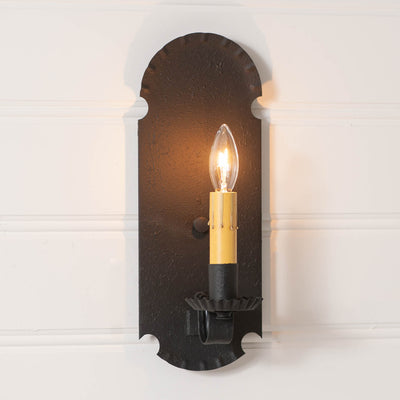 Country LightingAPOTHECARY WALL SCONCE - Textured Black Colonial Accent Lightaccent lightaccent lightingSaving Shepherd