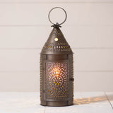 17 Inch HAND PUNCHED & SIGNED LANTERN LIGHT by Irvin Hoover