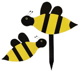 BUMBLE BEE OUTDOOR DECOR - All Weather Wall Mount or Garden Stake