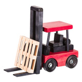 FORKLIFT with PALLET - Working Construction Amish Wood Toy Truck