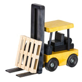 FORKLIFT with PALLET - Working Construction Amish Wood Toy Truck