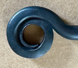 WROUGHT IRON CURTAIN ROD - Adjustable with Scrolls Amish Handcrafted USA