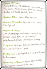 Herbal SupplementFOUNDATIONAL SUPER GREENS - Certified Organic No GMOs Energizing Morning Blenddigestive healthImmune HealthSaving Shepherd