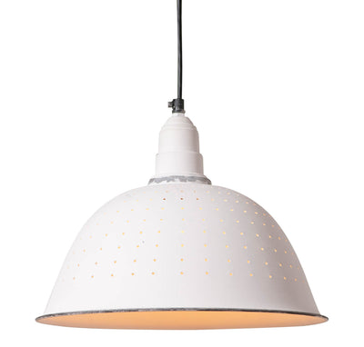 Chandeliers & Ceiling FixturesCOUNTRY COLANDER PENDANT LIGHT in Rustic White Finishaccentaccent lightSaving Shepherd