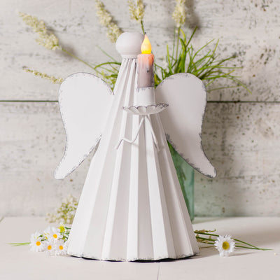 Candle Holders & AccessoriesANGEL CANDLESTICK HOLDER - Table Centerpiece Dinner Candle StandangelangelsSaving Shepherd