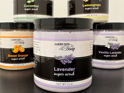 LAVENDER SUGAR SCRUB - Amish Handcrafted Calming Exfoliating Moisturizer