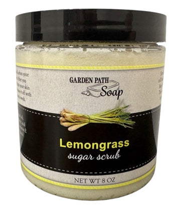 LEMONGRASS SUGAR SCRUB - Amish Handcrafted Citrus Exfoliating Moisturizer