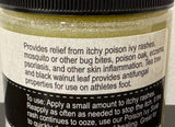 POISON IVY SALVE - Tea Tree & Black Walnut & Plantain Leaf Balm