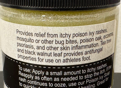 POISON IVY SALVE - Tea Tree & Black Walnut & Plantain Leaf Balm