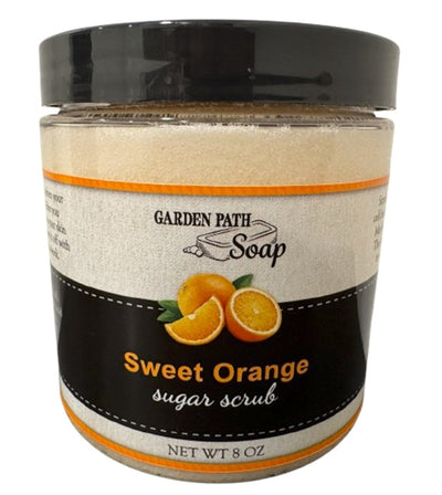 SWEET ORANGE SUGAR SCRUB - Bright & Uplifting Natural Citrus Body Polish