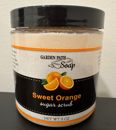 SWEET ORANGE SUGAR SCRUB - Bright & Uplifting Natural Citrus Body Polish