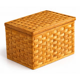 Baby Chest with Lid wood-splint basket in Plain, white background