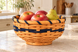 Large Fruit Bowl wood-splint basket in Navy, lifestyle setting