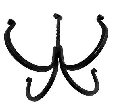 4 ARM HERB HOOK - Heavy Duty Amish Hand Forged Twisted Wrought Iron