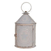 Accent Lighting14-Inch Punched Tin Electric Lantern — Rustic WhiteCategory: Accent LightingCountry StyleSaving Shepherd