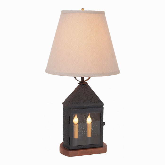Accent LightingHarbor Table Lamp with Fabric Empire Shade — Textured BlackBase: E12Base: E26Saving Shepherd
