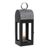 Accent LightingLakeview Wooden Electric Lantern — Black & Antique TinAccent LightingBase: E12Saving Shepherd